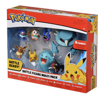 Pokemon Battle Set mit Pikachu, Robball, Bauz, Cosmog, Metang, Evoli, Flamiau und Woingenau