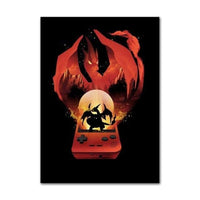 Glurak Game Boy Poster