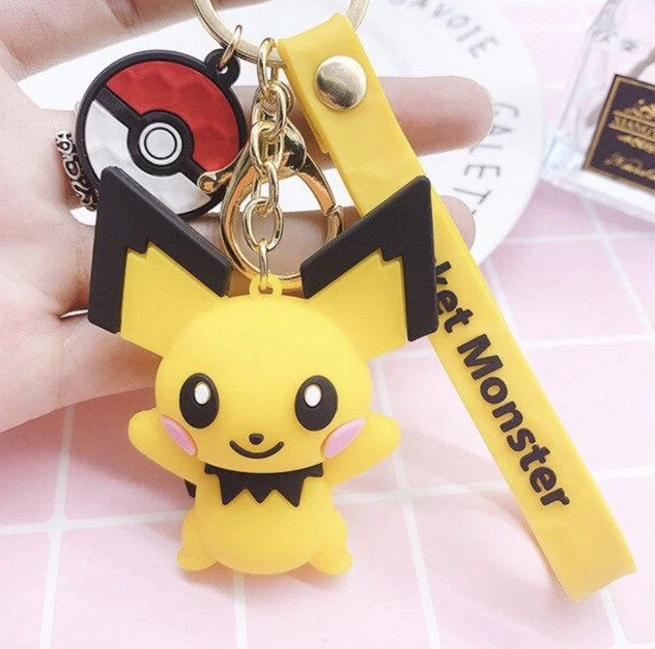 Pokemon bestickter Schlüsselanhänger Schlüsselanhänger Pikachu