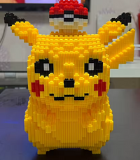 Pokemon Pikachu Baustein XXL