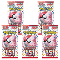 Pokemon 151 - 5 Booster 35 Karten (Japanisch)