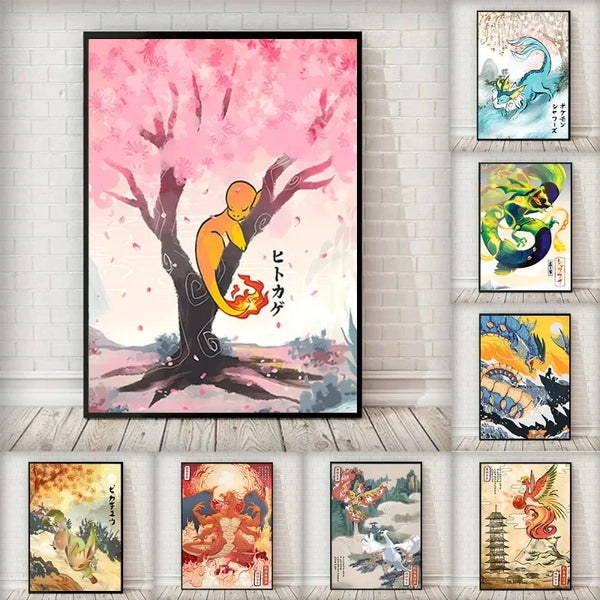 Pokemon Poster Chinesischer Stil