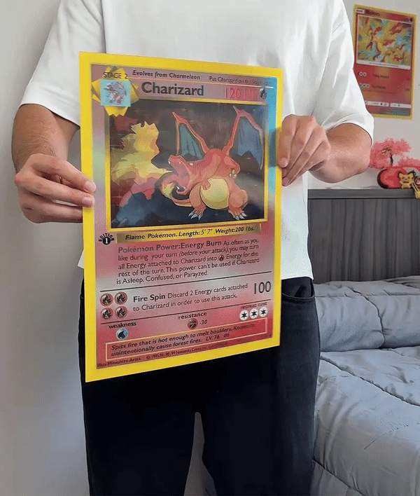 Pokemon Poster 3D Lenticular Glurak/Turtok/Bisaflor